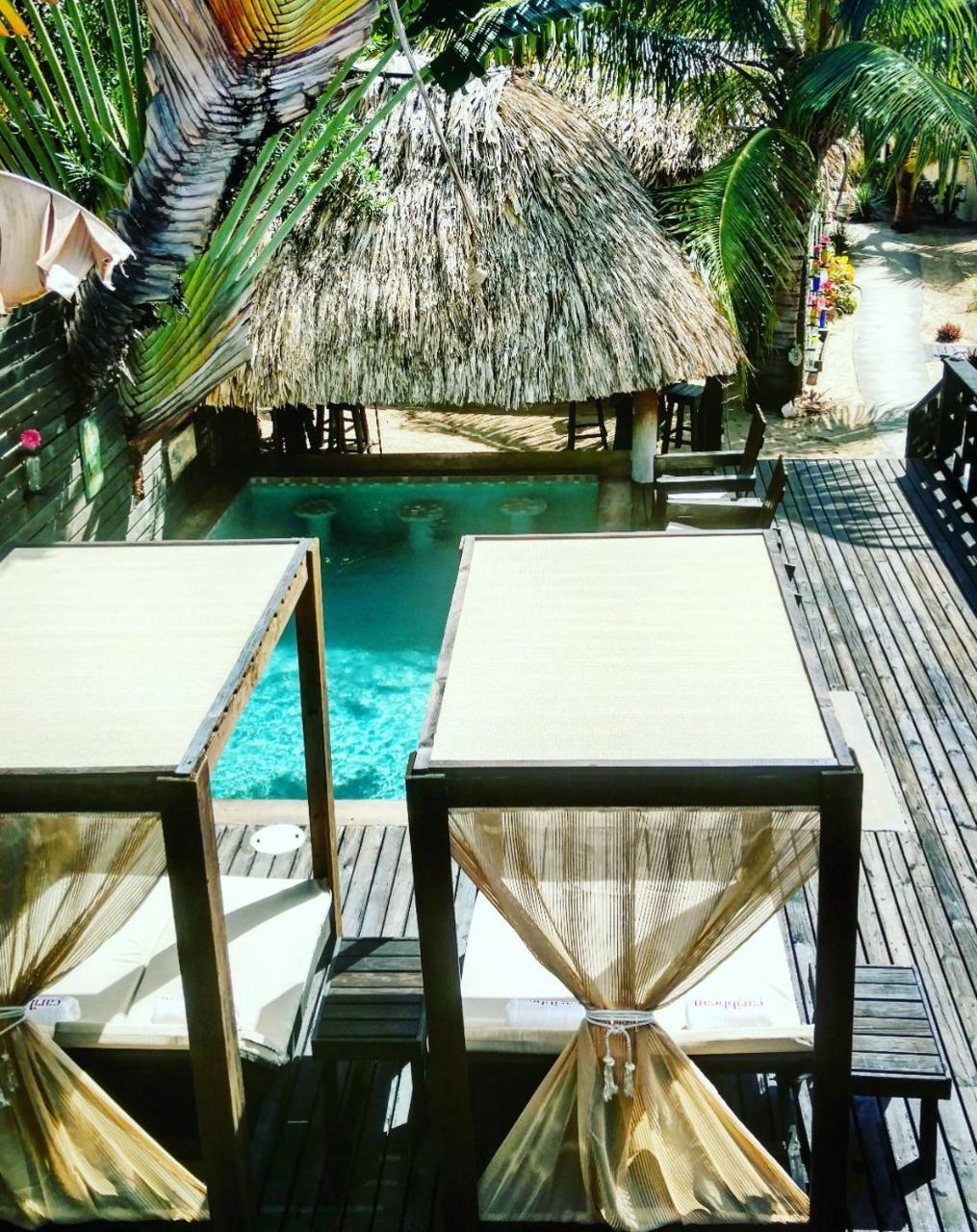 Caribbean Beach Cabanas Placencia Bagian luar foto