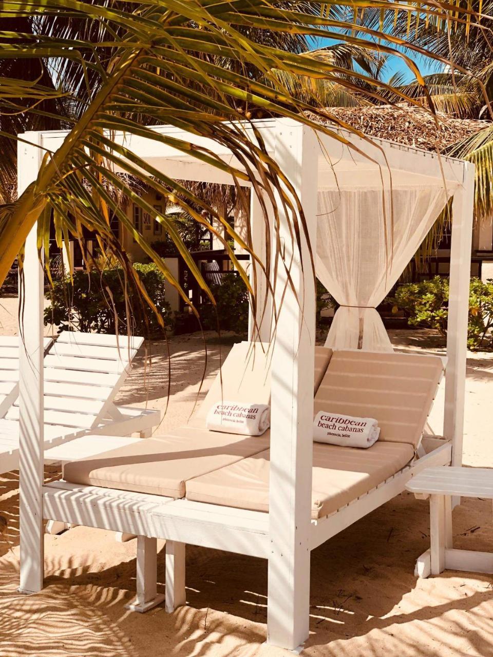 Caribbean Beach Cabanas Placencia Bagian luar foto