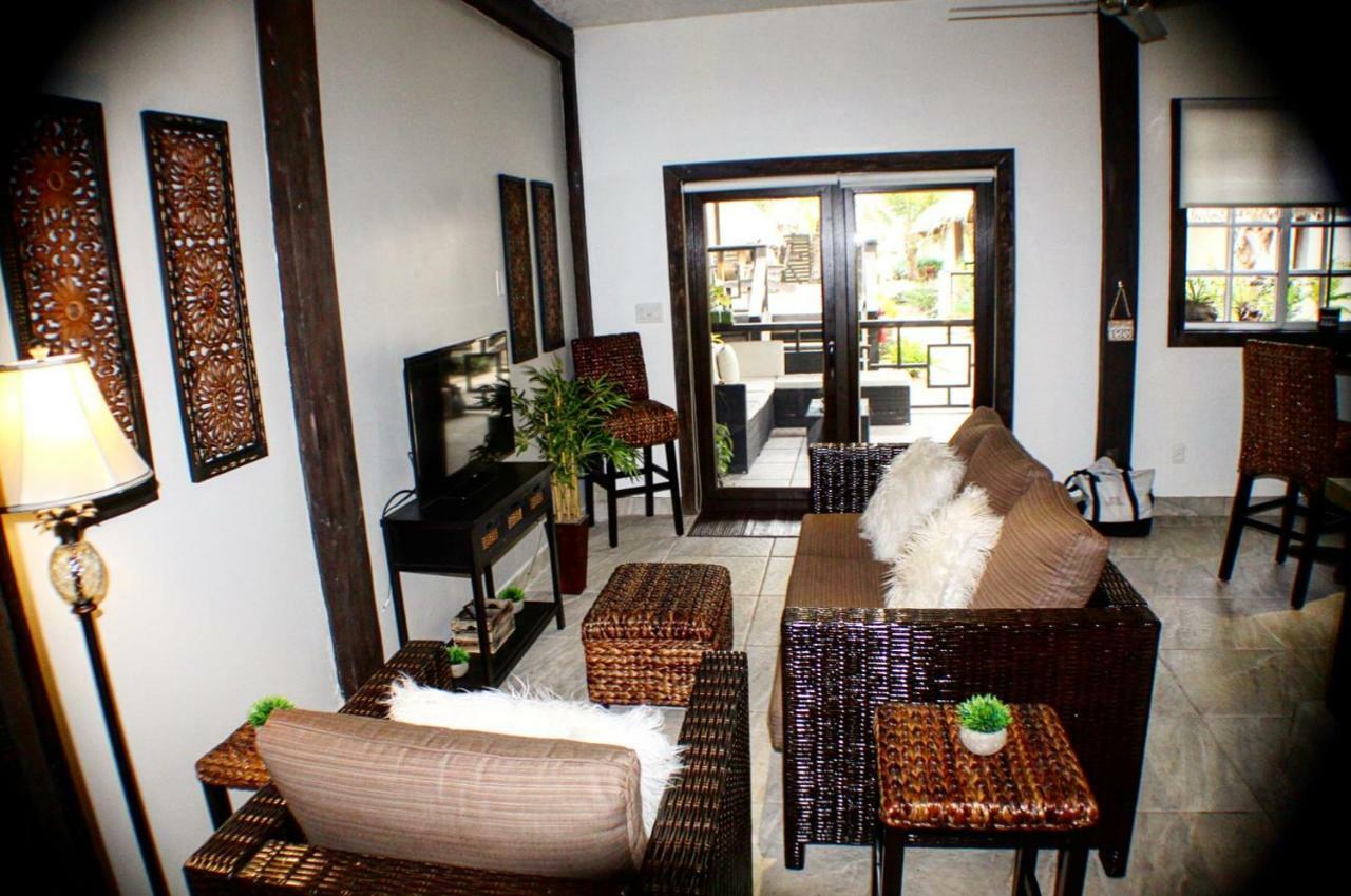 Caribbean Beach Cabanas Placencia Bagian luar foto